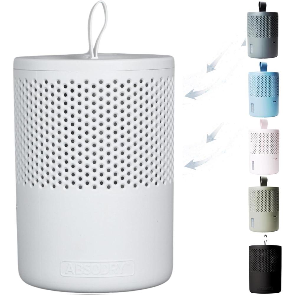 image:imageAbsoDry Duo Family Dshumidificateur dair anti moisissure non lectrique Absorbeur dhumidit Pour une meilleure qualit de lair Anti humidit maison salle de bain chambre Gris foncBlanc