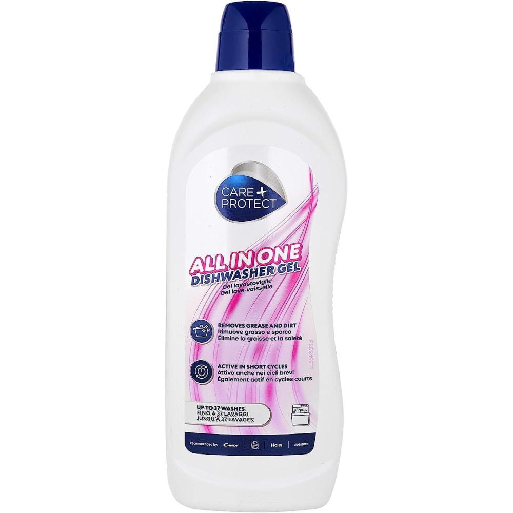 image:imageCAREPROTECT Gel pour LaveVaisselle Dgraisse Rince Elimine les odeurs Extra Puissant Contre la Graisse et la Salet Actif en Cycles Courts 3 Bouteilles de 750mlGel pour lavevaisselle