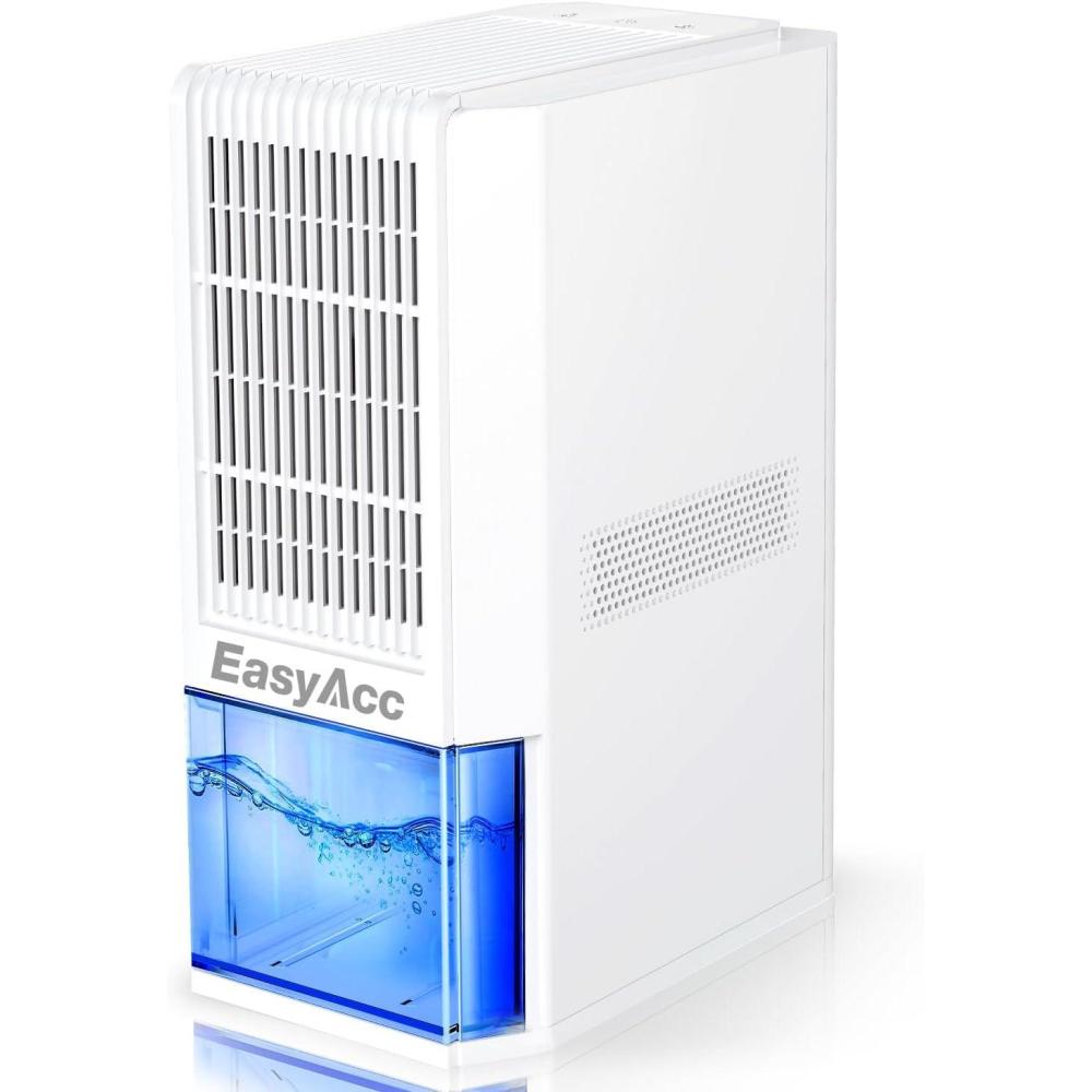 image:imageEasyAcc Dshumidificateur d Air 2000ML 3 Modes Deshumidificateur Electrique Silencieux 500650mlJour 7 Lumires LED Arrt Automatique Portable pour Salle de Bain Chambre Coucher BlancBlanc1lJour