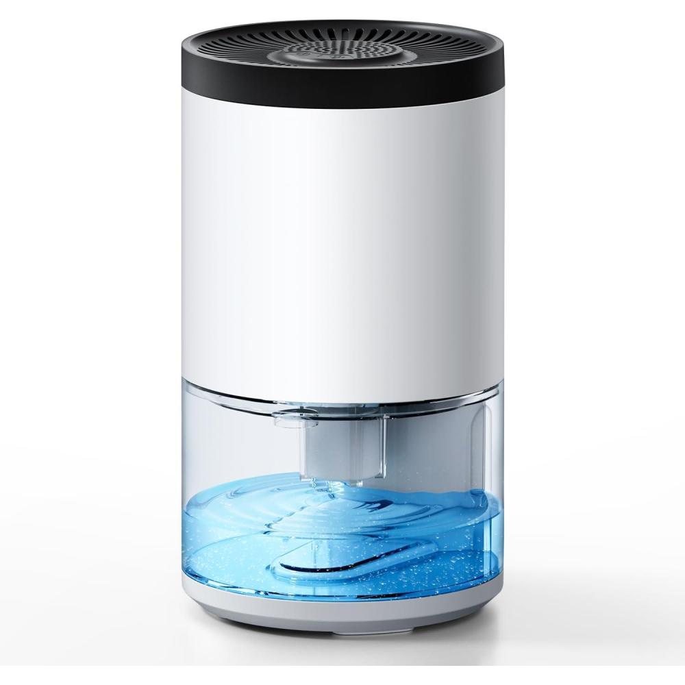 image:imageJonwall Dshumidificateur pour la Maison 1000ml Mini Dshumidificateur Portable Dshumidificateurs Silencieux lectrique avec arrt Automatique et 7 LED Colores pour Chambre Salle de Bain Armoire