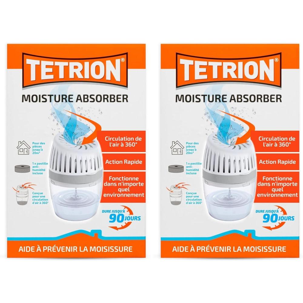 image:imageTetrion Absorbeur dHumidit 20m avec Conception 360 Protection Antihumidit 90 Jours pour Maison630g Lot de 2