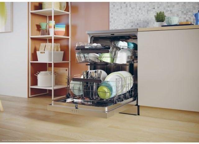 image:imageCANDY LaveVaisselle Rapido 14 Couverts Classe nergtique E Maxi Cuve Wash ampamp Dry 35 min Ouverture Automatique Contrle Distance Blanc 60 x 85 cm Modle CF 4E7L0A