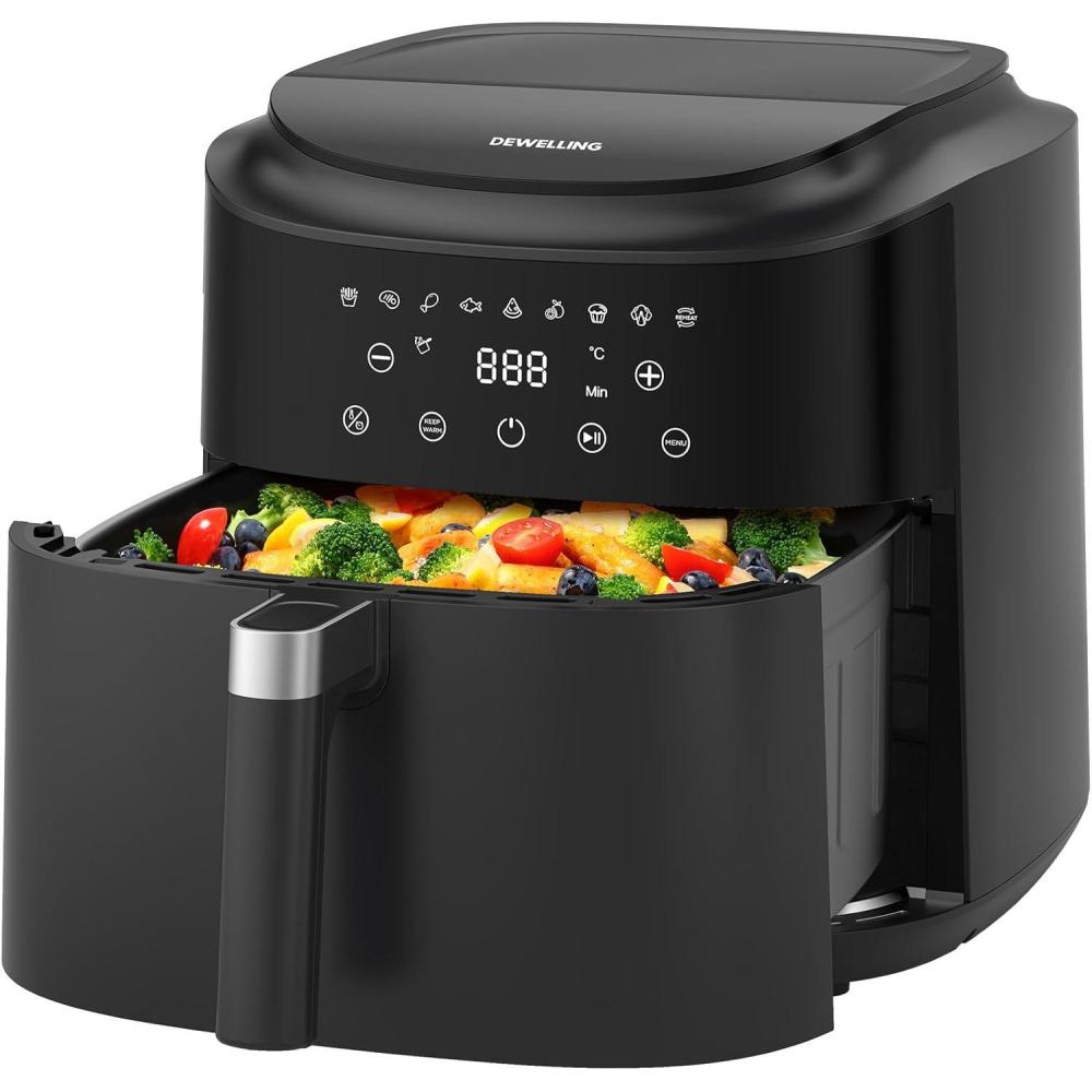 image:imageAir Fryer XXL 9L 2350W Friteuse air pour une cuisson rapide 9 programmes cran LED et fonction maintien au chaud friteuse sans huile moderne pour repas familiaux