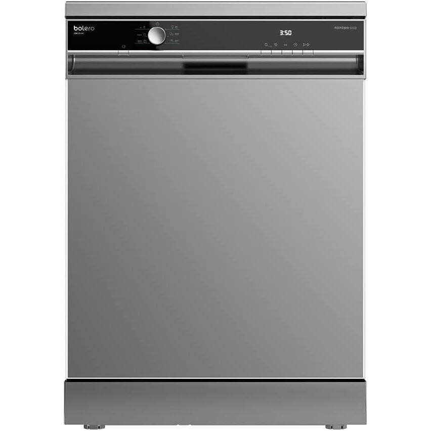 image:imageCecotec LaveVaisselle Indpendante 60 cm Bolero Aguazero 6800 Stainless Steel Faible Consommation 14 Couverts 8 Programmes Filtre ABT Antibactrien Systme Ion Mode Eco InoxSilver