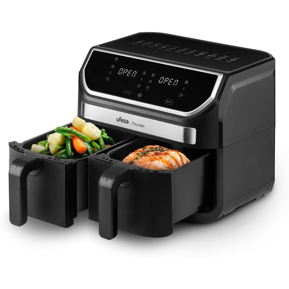 image:imageUfesa Magister Friteuse lectrique Air Air Fryer XXL 12 L 12 programmes 1850W Minuterie Temprature 200C 6 Accessoires inclus Sans BPA9 L
