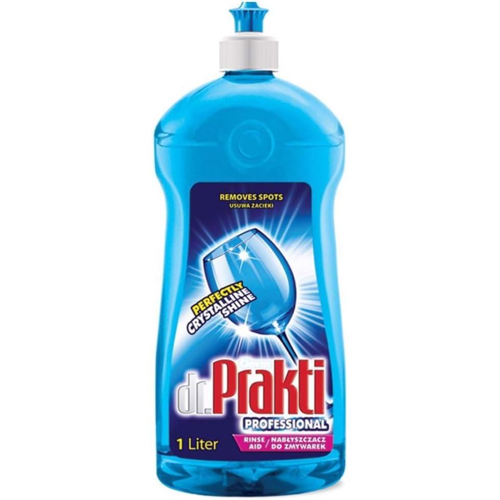 image:imagedrPrakti Liquide de Rinage pour LaveVaisselle donne de la brillance la vaisselle ne laisse pas de traces facilite le schage 1 l1 l Lot de 1