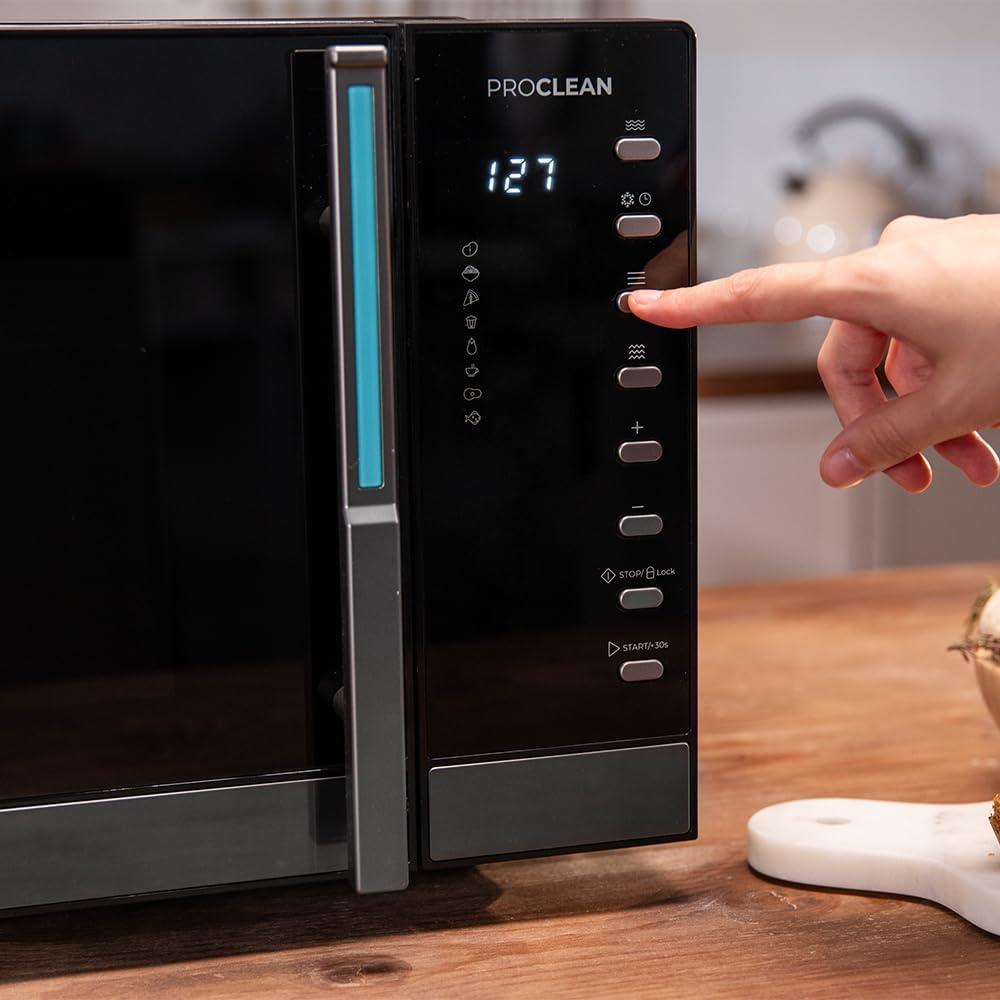 image:imageCecotec Microondes Numrique avec Grill de 23L Proclean 5130 800W et 1000W de Grill Cuisson Uniforme 5 Niveaux de Puissance Fonction Dconglation Minuterie 60mins Plateau Tournant 285mm