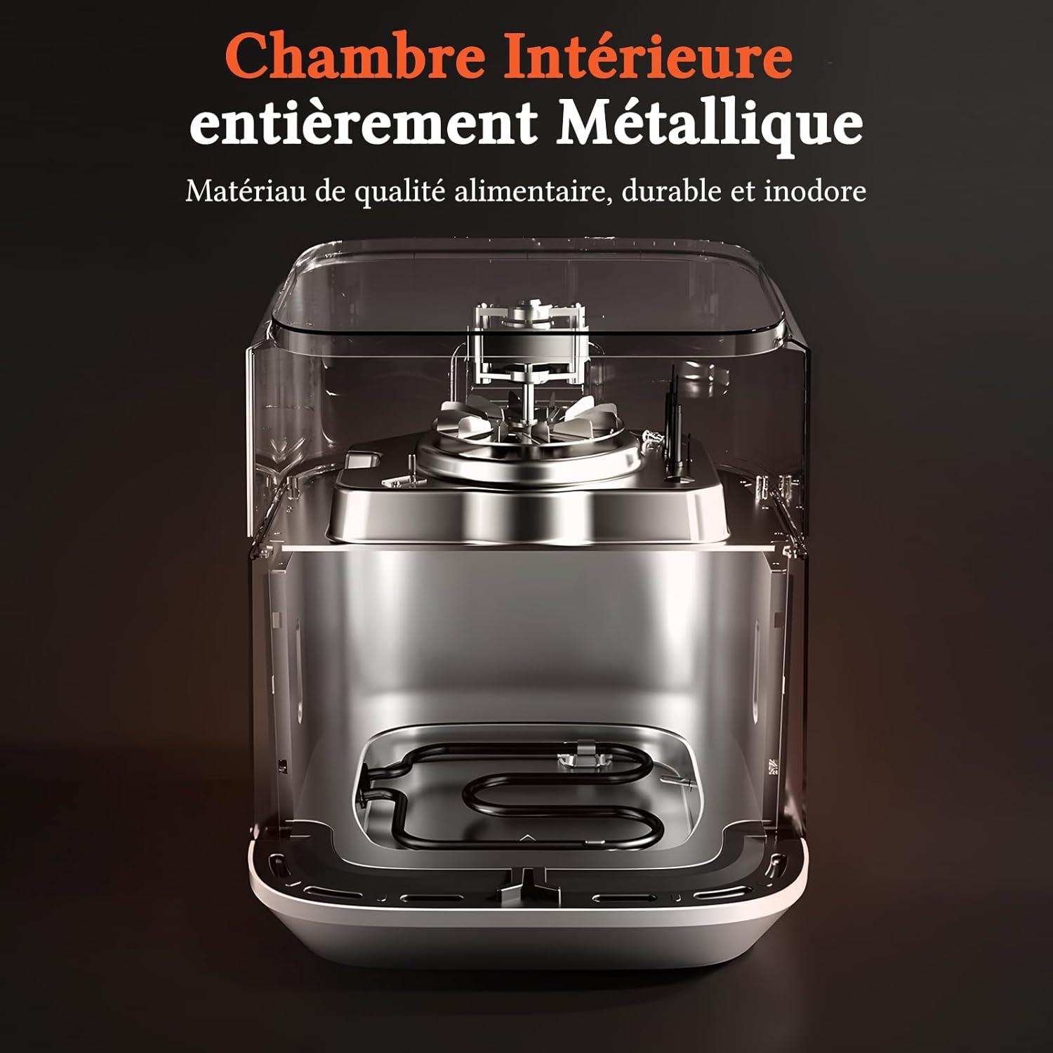 image:imageTaylor Swoden Friteuse sans Huile 1800W Air Fryer de 65 L avec Double Rsistance Multifonction 8en1 Rapide cran tactile digital visualisation Airfryer XXL Noire