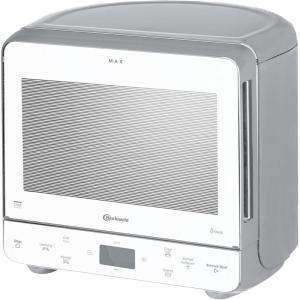 Bauknecht MW 39 WSL Combiné grill et micro-ondes/Fonction Crisp / 700 W/Chambre de cuisson 13 l/Design super compact/Fonction cuisson vapeur/Fonction décongélation rapide – Blanc/argenté(Single)