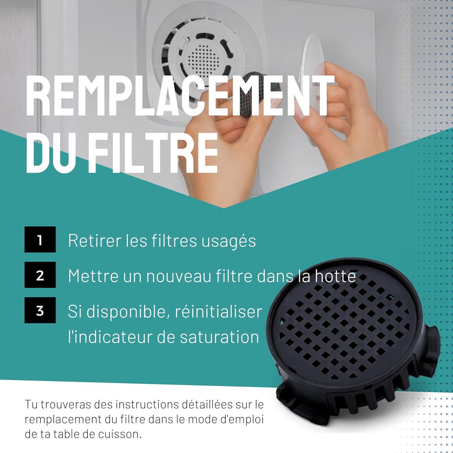 image:imageFiltre charbon actif 4 pices adapt Liebherr 9096342 9881116 7440006 9882304 et Miele 10806820 Rfrigrateur Filtre