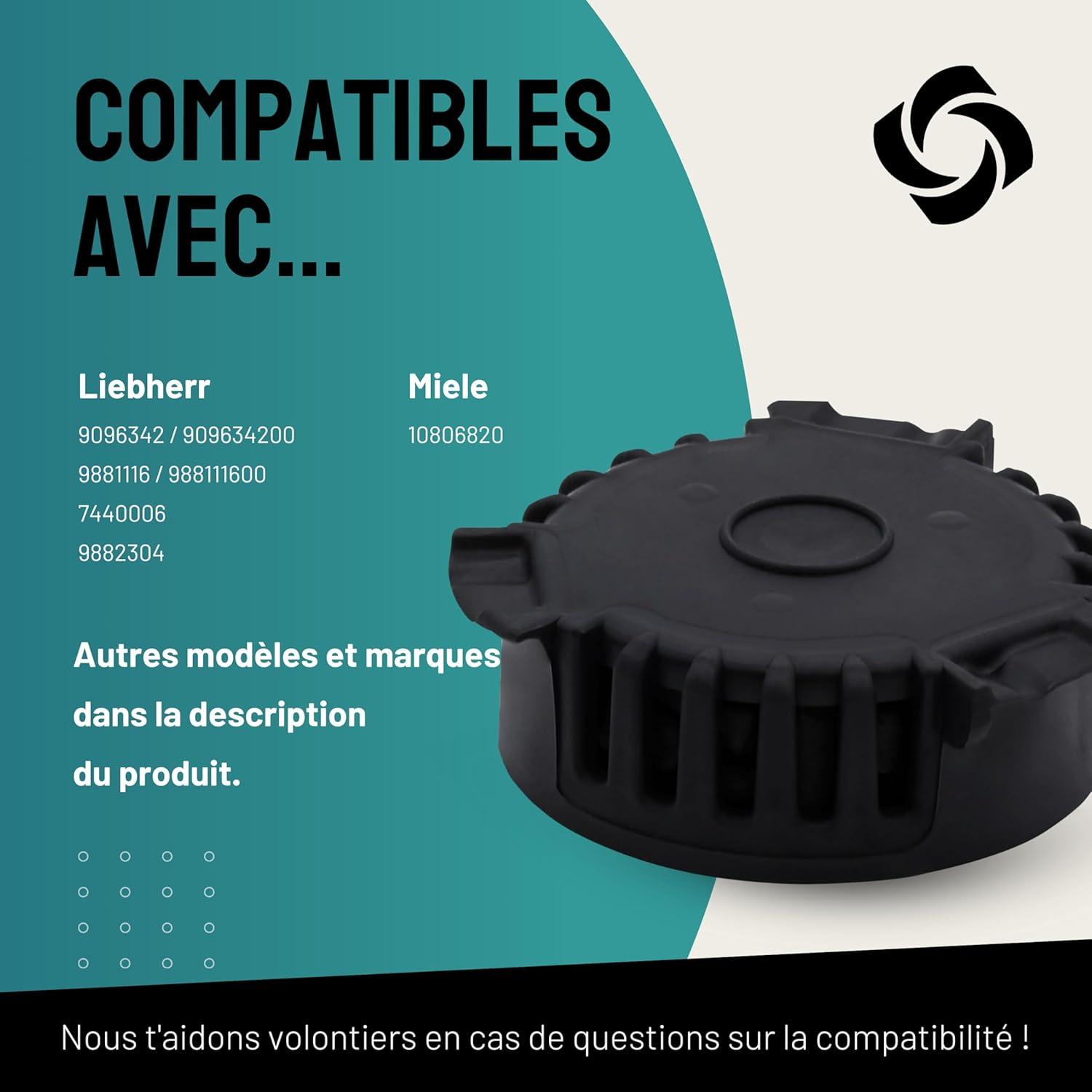 image:imageFiltre charbon actif 4 pices adapt Liebherr 9096342 9881116 7440006 9882304 et Miele 10806820 Rfrigrateur Filtre