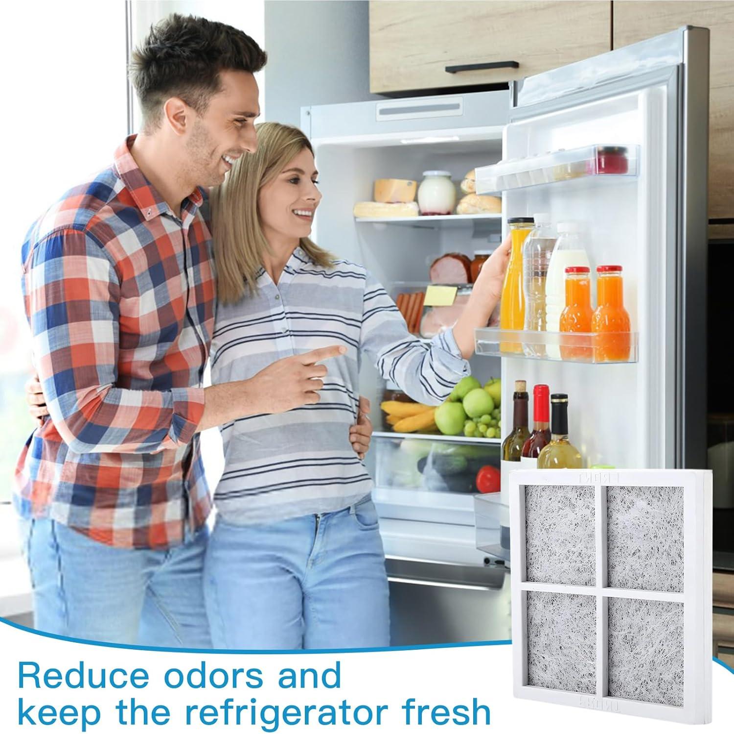 image:image3 Pcs Filtre Air pour Rfrigrateur Filtre Air de Remplacement Filtre Frigo Americain Convient pour LG LT120F Filtre Air Frais de Rechange