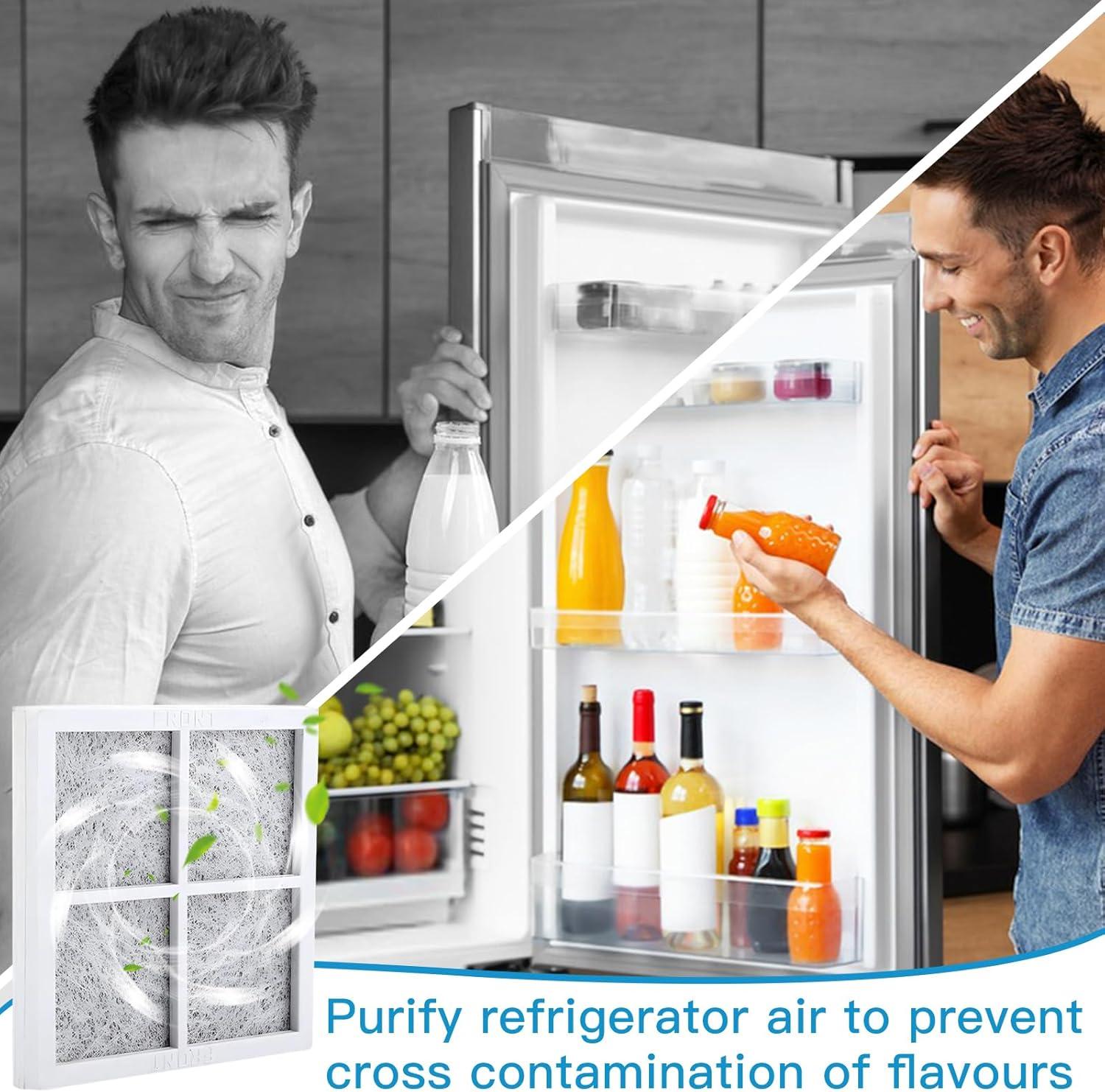 image:image3 Pcs Filtre Air pour Rfrigrateur Filtre Air de Remplacement Filtre Frigo Americain Convient pour LG LT120F Filtre Air Frais de Rechange