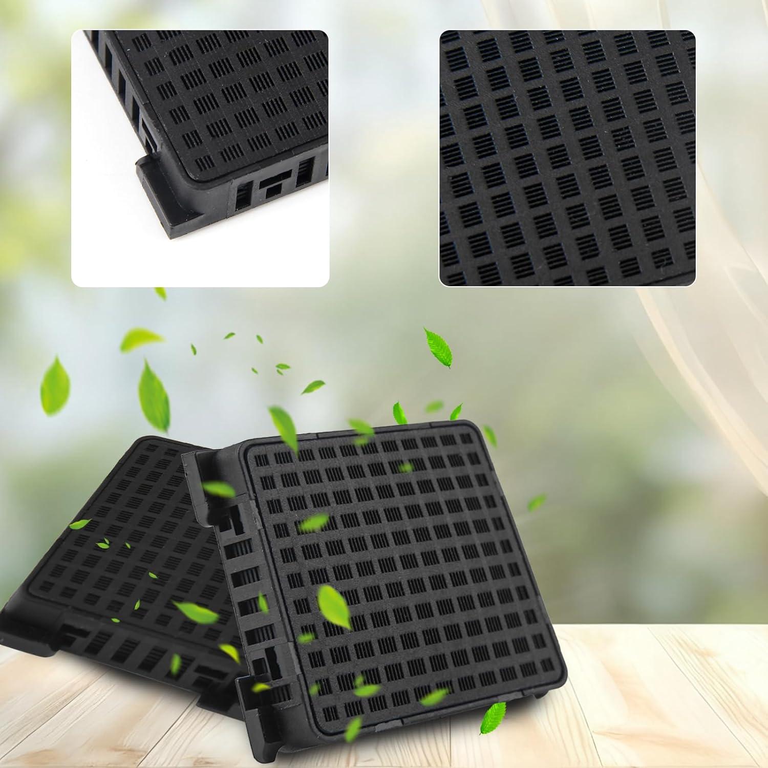 image:image3 Pices Filtres Charbon Actif pour Rfrigrateur Liebherr Noir Filtre Frigo Liebherr Carr Charbon Actif Filtre pour Combin Rfrigrateur Conglateur Purification De Lair