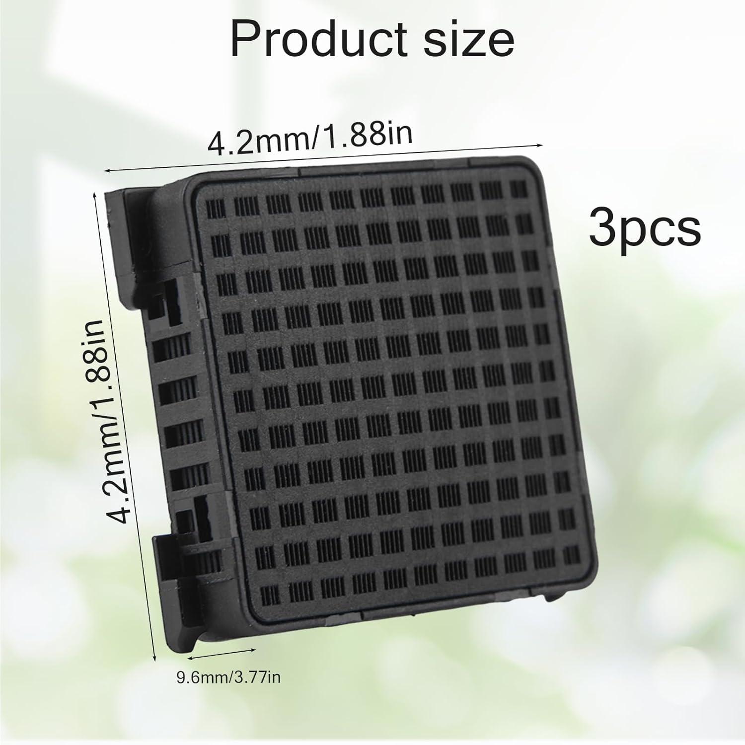 image:image3 Pices Filtres Charbon Actif pour Rfrigrateur Liebherr Noir Filtre Frigo Liebherr Carr Charbon Actif Filtre pour Combin Rfrigrateur Conglateur Purification De Lair