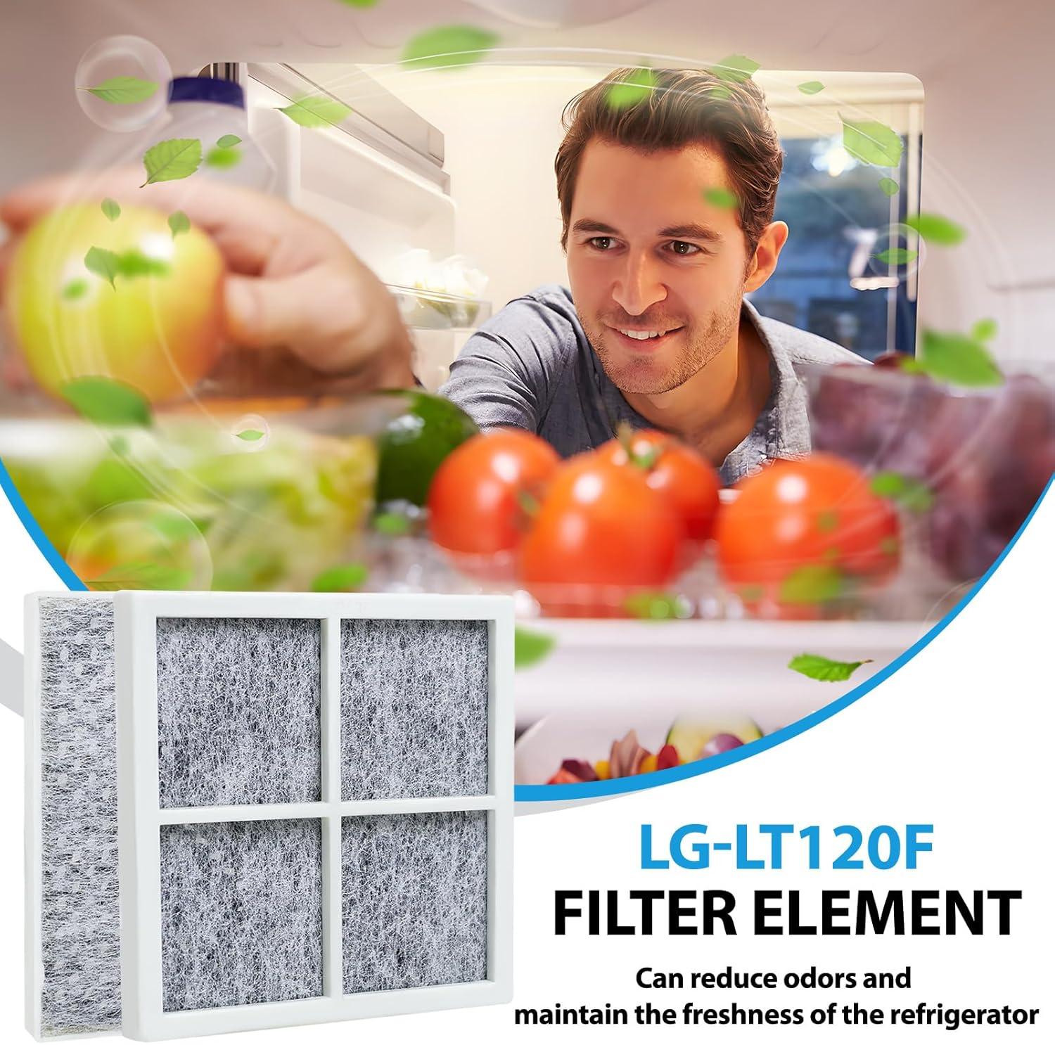 image:imageFiltre Air pour Rfrigrateur LG 3 Pices Compatible avec LG LT120F LMXS28626S LFXS26973S LFXS26596S et plus Greacesrio
