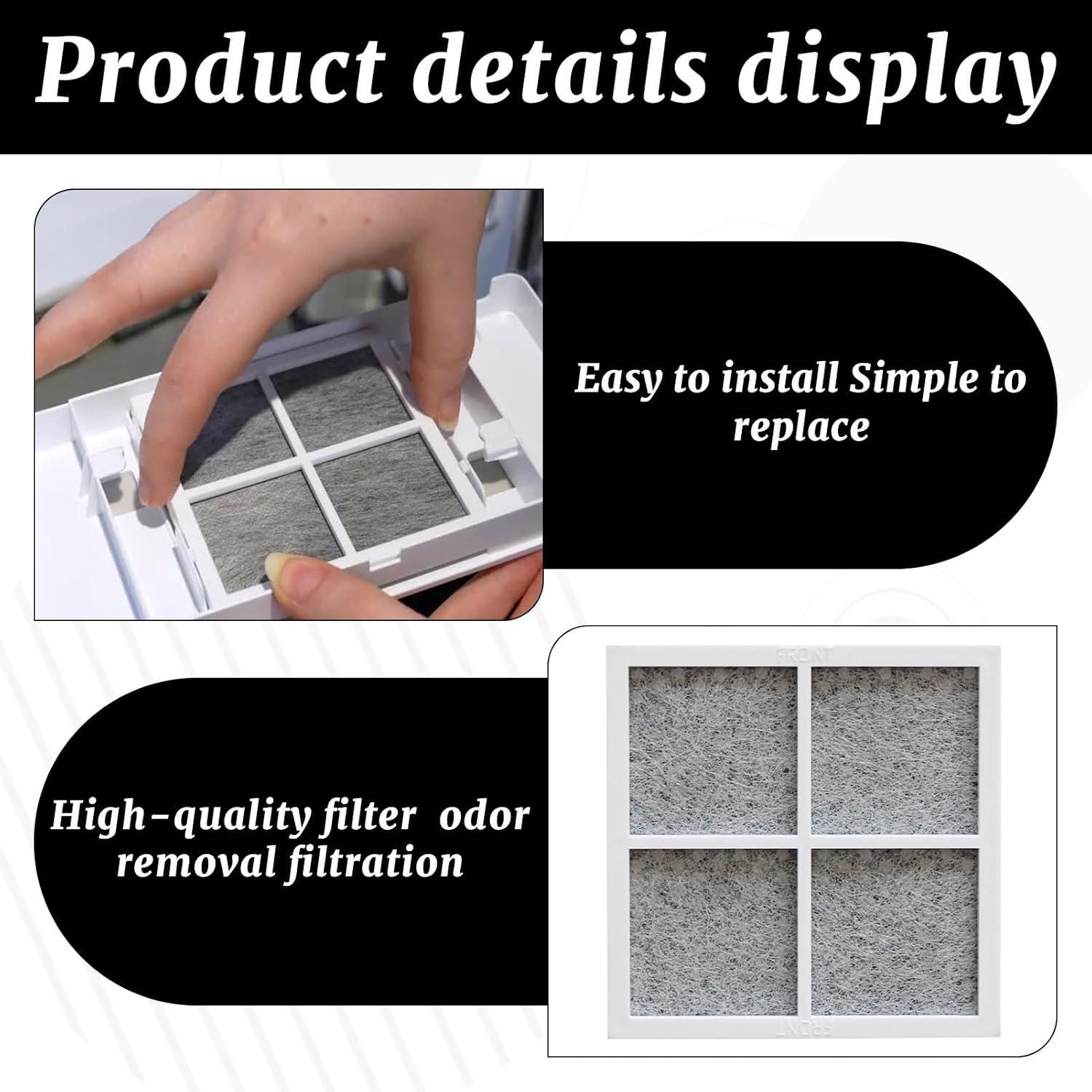 image:imageFiltre Air pour Rfrigrateur pour Lg Lt120f 2 pices Filtre Air pour Rfrigrateur Lg pour Pure Lg Lt120f Filtre Amliorer la qualit de lair et prvenir la contamination des aliments