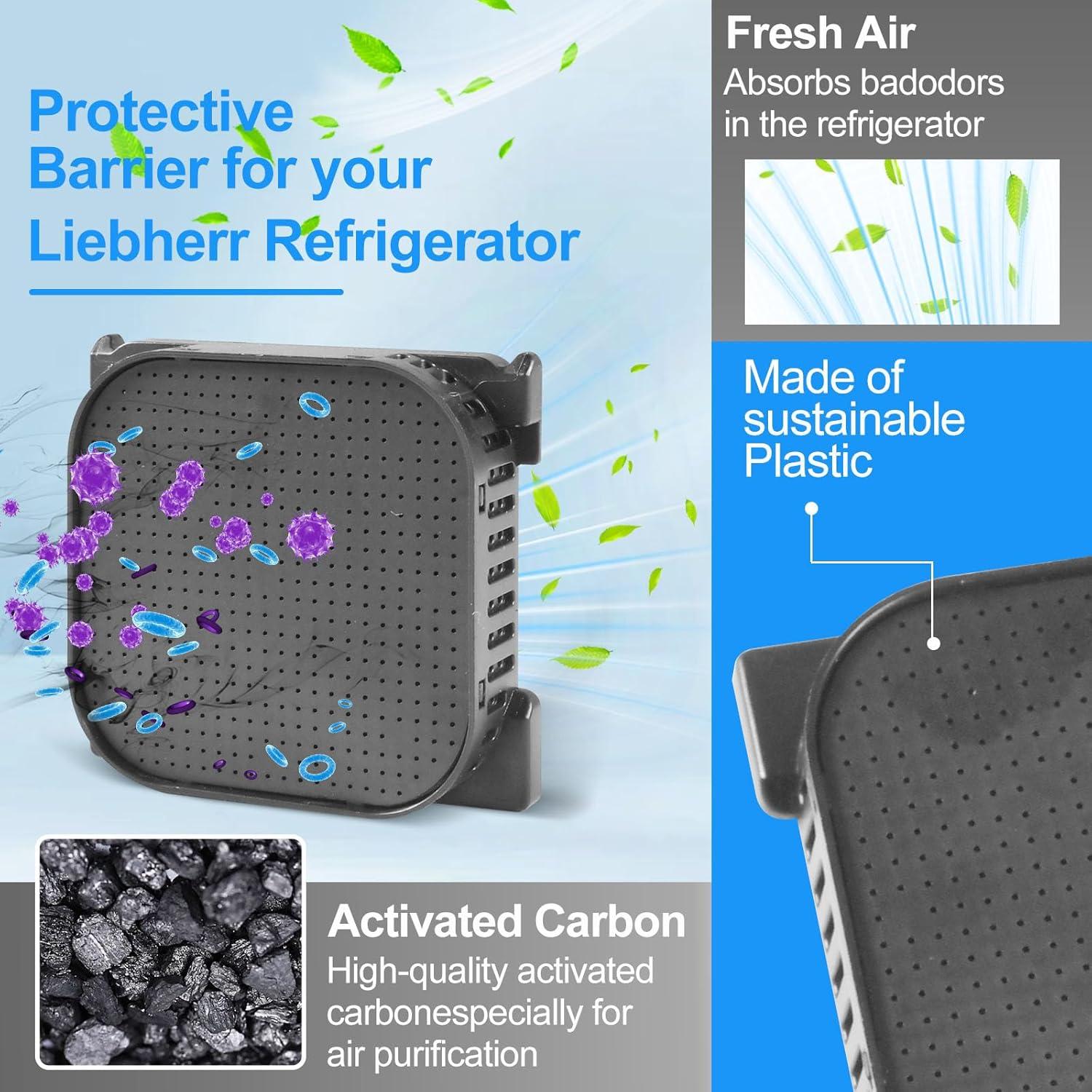 image:imageFiltre Charbon 2 Filtre Charbon Frigo pour Rfrigrateurs Fresh Air 9096989 988246001 988246000 9882429 Filtre Remplacement pour 744002100 pour Filtre de Rfrigrateur