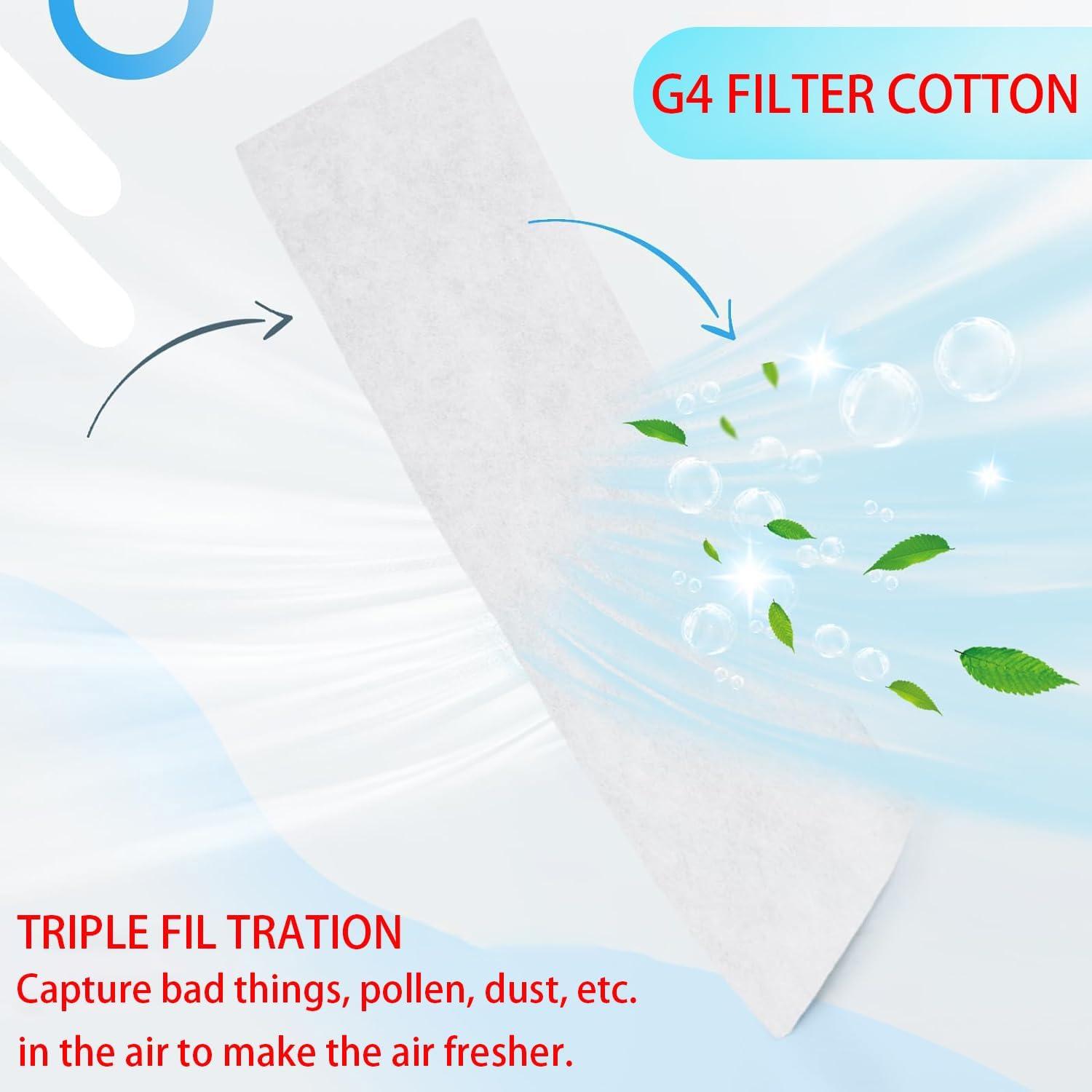 image:imageFiltre pour Climatisation Gainable 50 x 60cm Filtre g4 Dcouper Filtre de Climatiseur Convient Aux Conduits de Climatisation Filtre Industriel Poussire 1pcs50 60cm30 x 10 x 2 cm