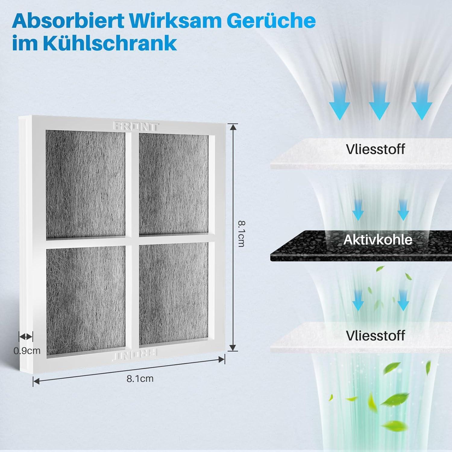 image:imageFresh Filtre air pour rfrigrateur Compatible avec LG Pure N Fresh ADQ73214405 ADQ73214404 ADQ73214408 4 pices