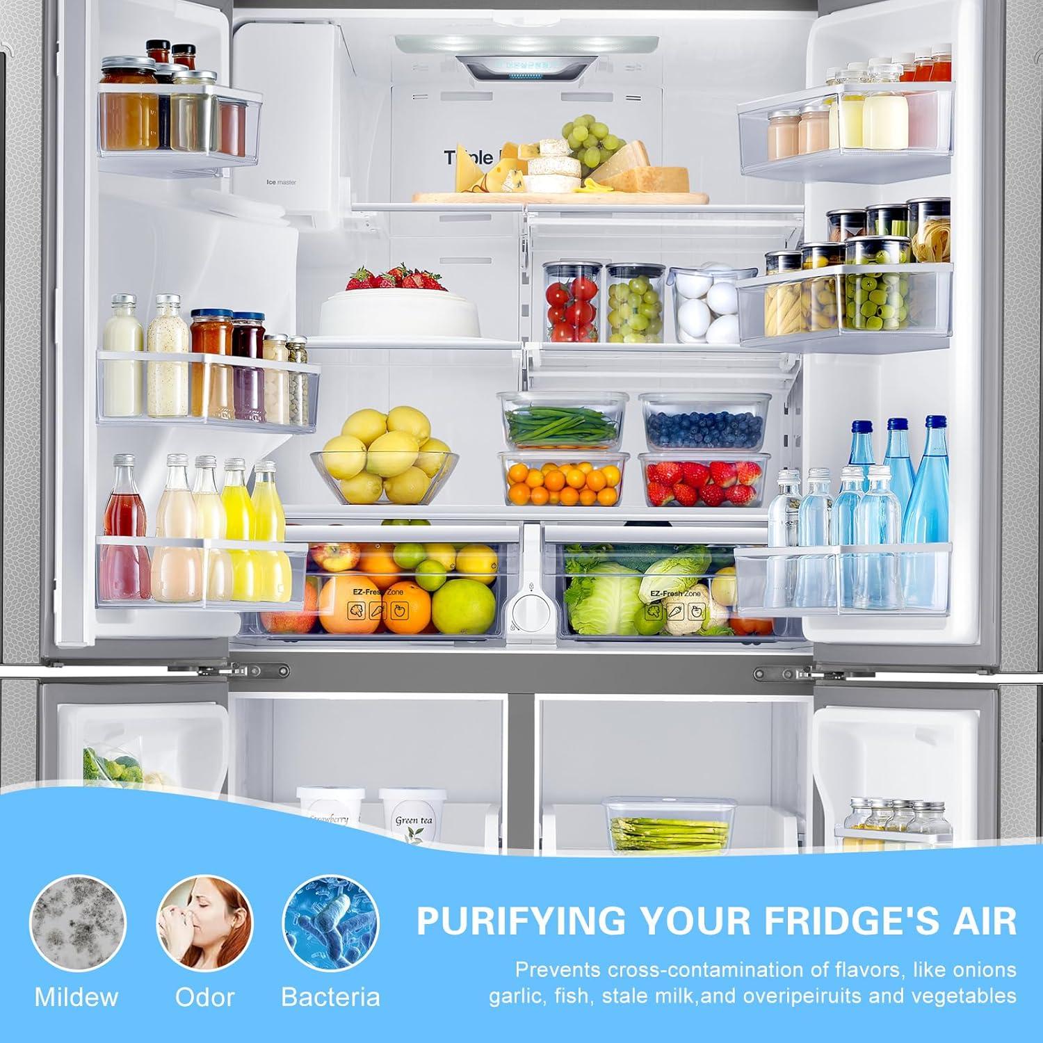 image:imageLot de 3 filtres pour rfrigrateur air frais filtre Pure Fresh filtre de rechange pour rfrigrateur filtre air filtre charbon actif de remplacement