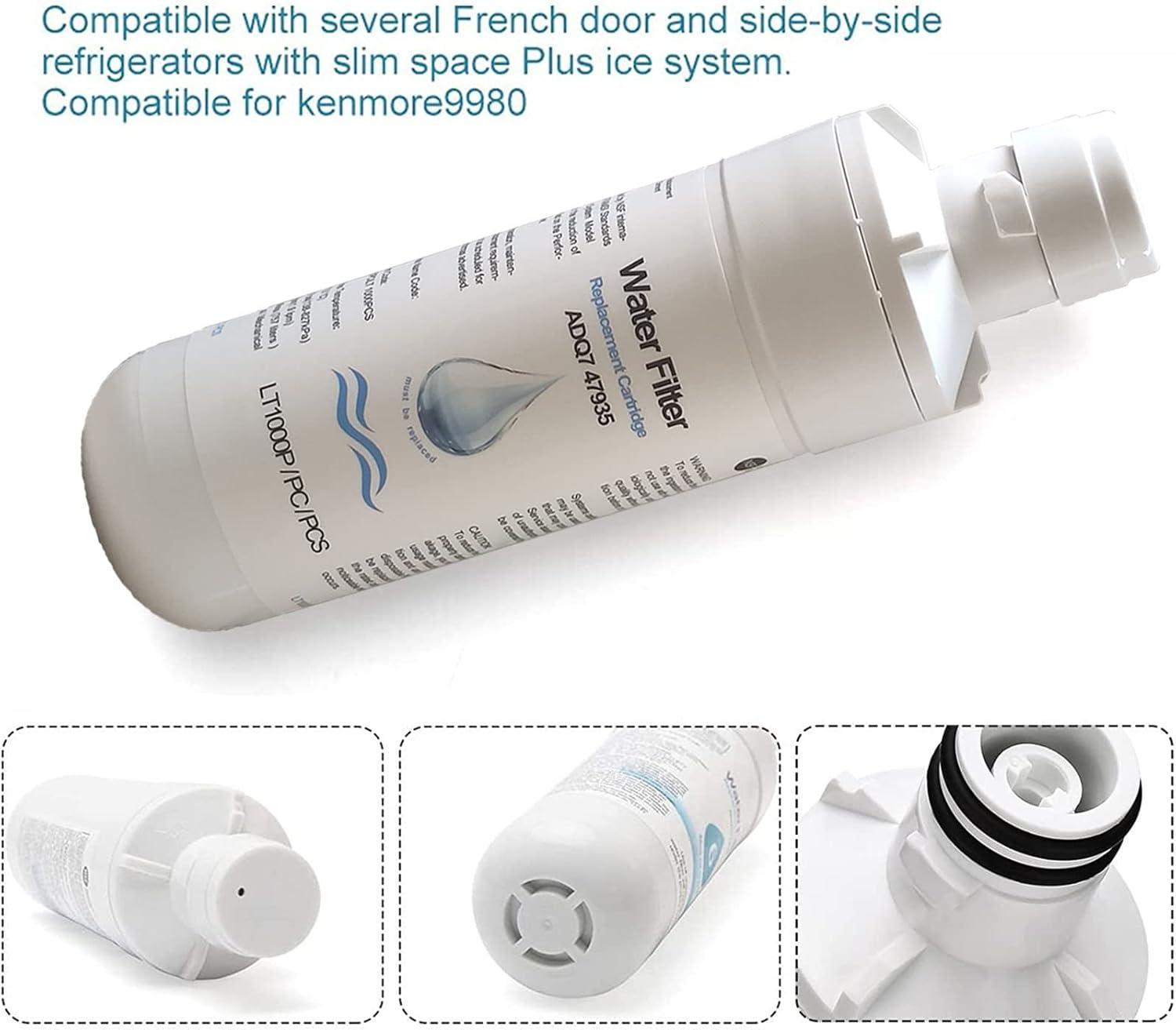 image:imageLt1000pPcpice Filtre eau pour rfrigrateur rfrigrant filtre eau externe ADQ747935 certifi NSF compatible avec MDJ64844601 ADQ74793501 ADQ74793502 Kenmore99802 Pices