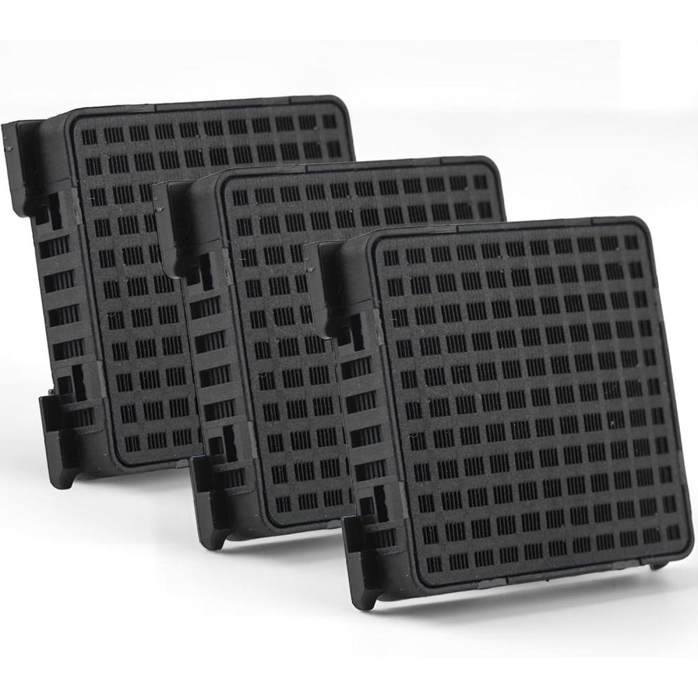 image:image3 Pices Filtres Charbon Actif pour Rfrigrateur Liebherr Noir Filtre Frigo Liebherr Carr Charbon Actif Filtre pour Combin Rfrigrateur Conglateur Purification De Lair