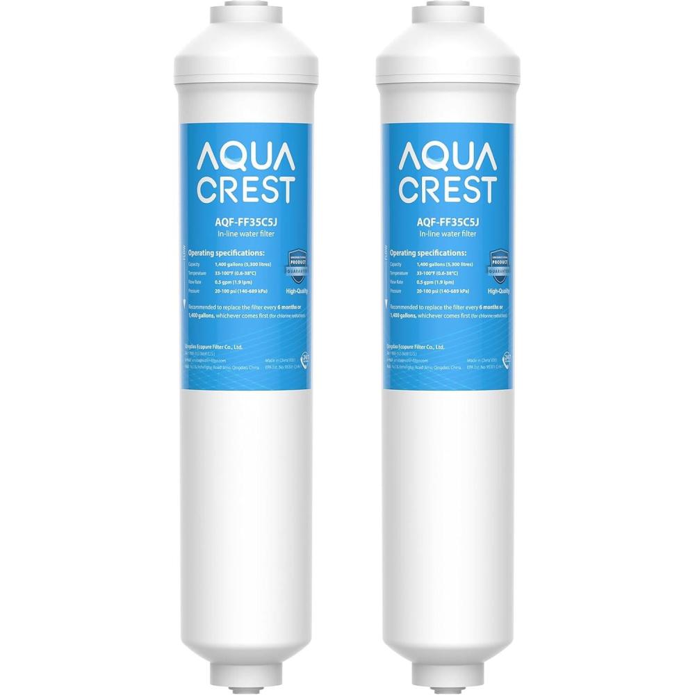image:imageAQUACREST Filtre Frigo Remplacement pour Filtre Frigo Samsung DA2910105J HAFEXEXP DA2010CB DA9902131B LG 5231JA2010B 42 Unit Lot de 1