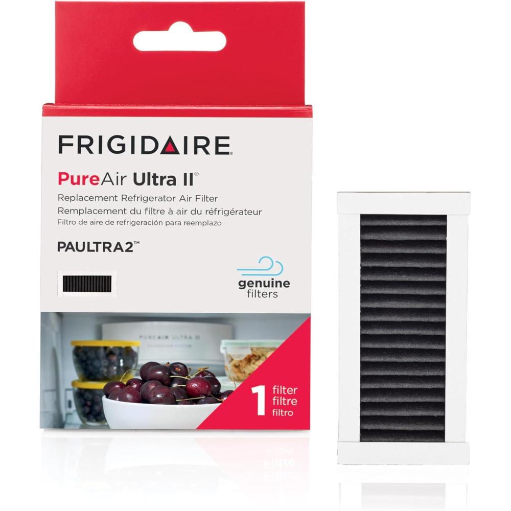 image:imageFrigidaire PAULTRA2 Pure Air Ultra II Filtre air pour rfrigrateur avec technologie carbone pour absorber les odeurs alimentaires 97 x 46 cm blanc1 pice