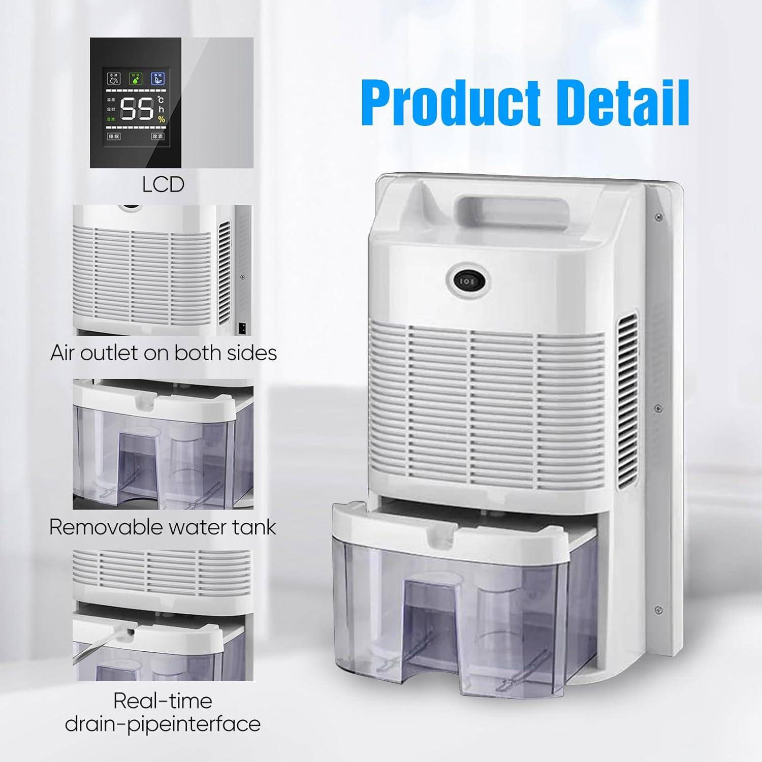 image:image22L DShumidificateur D Air Et Purificateur DAir 2 En 1 Portable Silencieux DShumidificateur Avec TLCommande Cran LED 24h Timer Mode Sommeil ampamp DGivrage ArrT Automatique Pour Maison