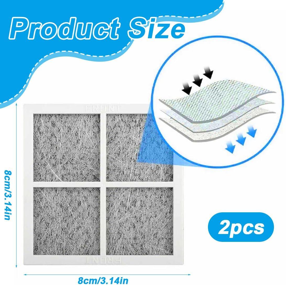 image:imageFiltres air pour rfrigrateur Lot de 2 filtres charbon actif pour rfrigrateur et conglateur gris