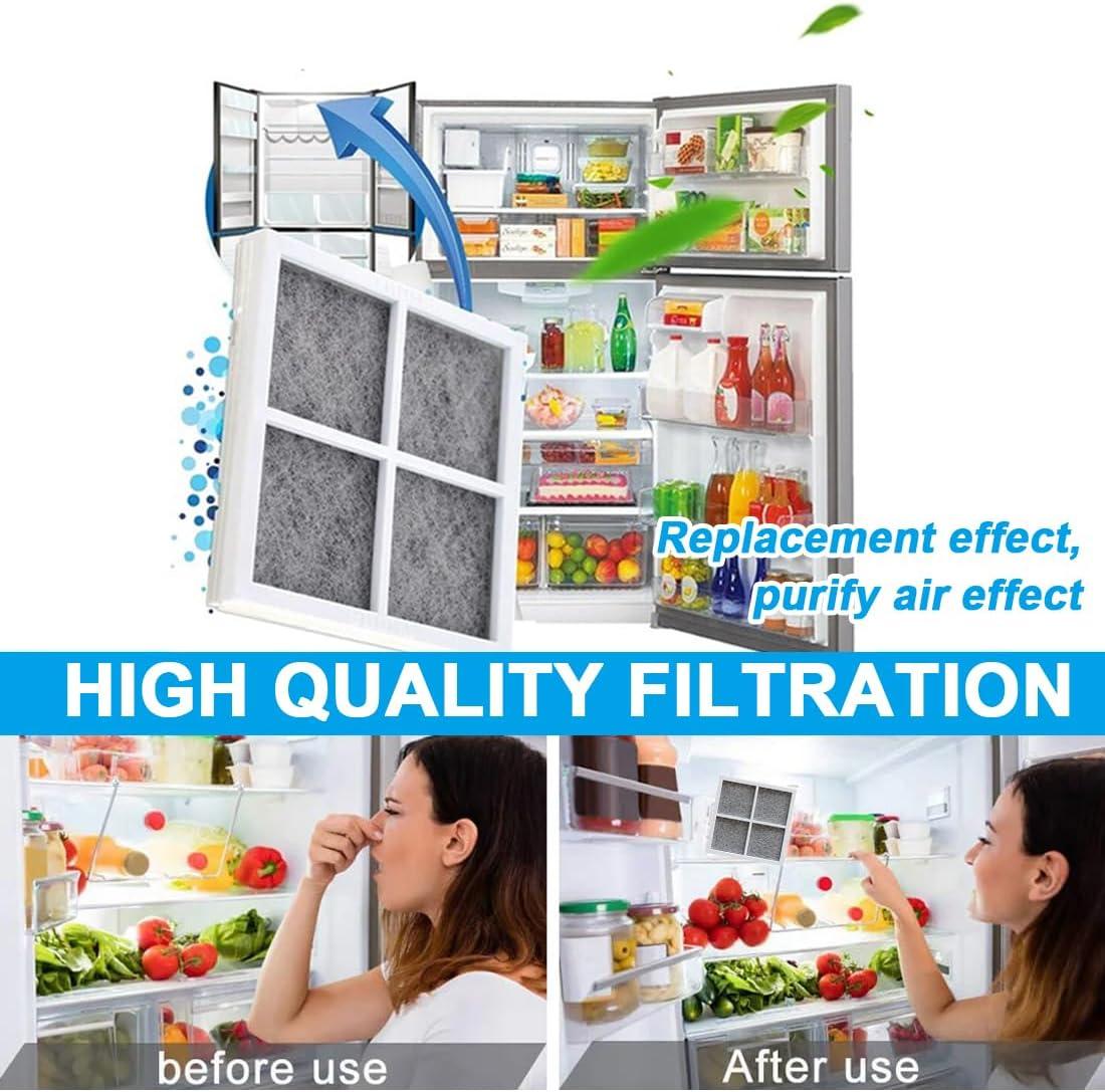 image:imageFiltres air pour rfrigrateur Lot de 2 filtres charbon actif pour rfrigrateur et conglateur gris
