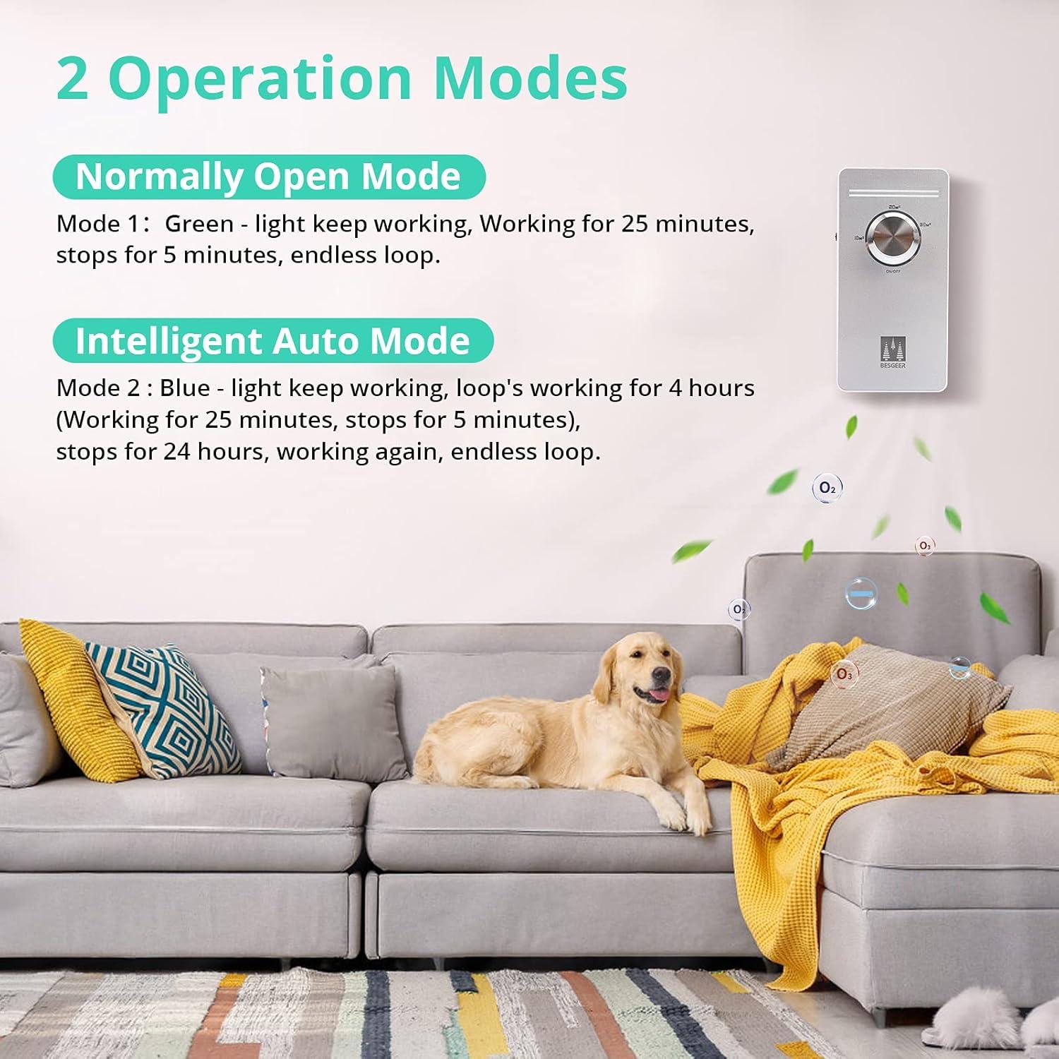 image:imageGnrateur dozone purificateur dair strilisateur dodeurs purificateur dair gnrateur dozonizer dair pour chambre salle de bain animaux domestiques formaldhyde et odeur BlancBlanc