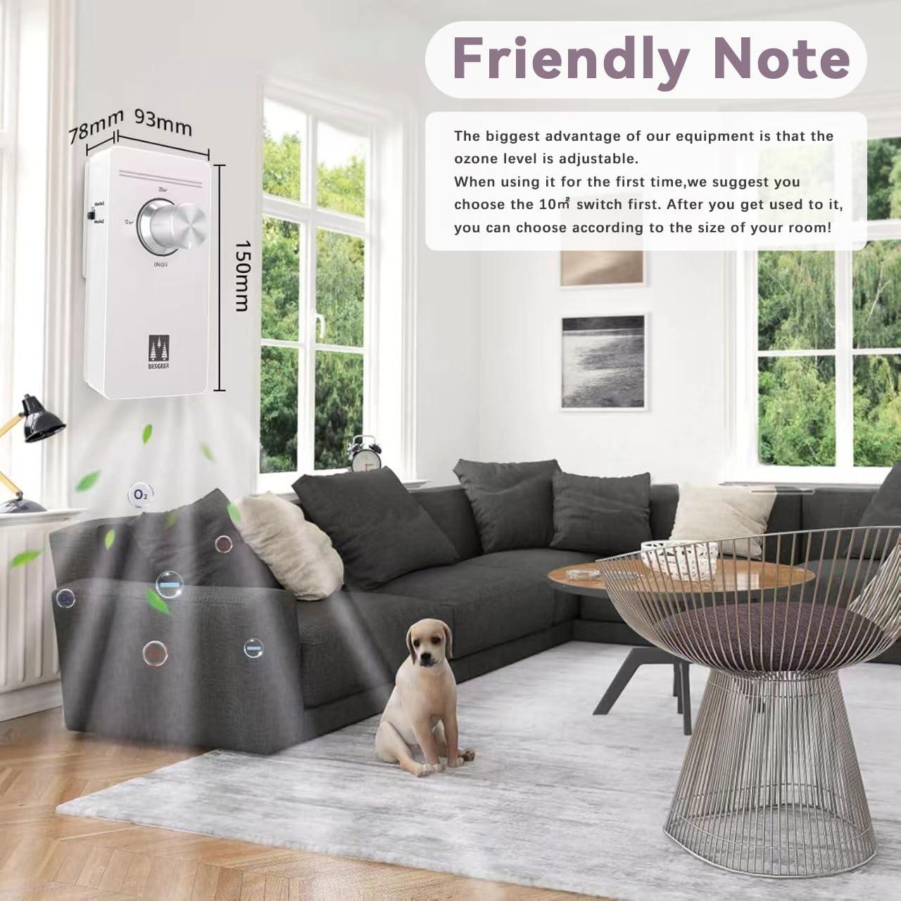 image:imageGnrateur dozone purificateur dair strilisateur dodeurs purificateur dair gnrateur dozonizer dair pour chambre salle de bain animaux domestiques formaldhyde et odeur BlancBlanc Crme