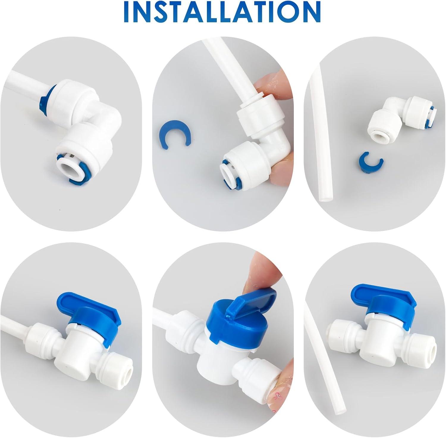 image:imageKit de Raccordement Deau pour Rfrigrateur de 15m Tuyau Dalimentation en Eau Tube de Filtre Pices et Accessoires Matriau POM Tuyau Frigo Alimentation en eau pour RfrigrateursAquarium14quot