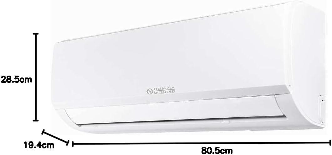 image:imageOlimpia Splendid Climatiseur Fixe Inverter 10000 BTUh avec Pompe Chaleur et WiFi Ready avec Smartphone Aryal S1 E Inverter 10 Classe nergtique A A10