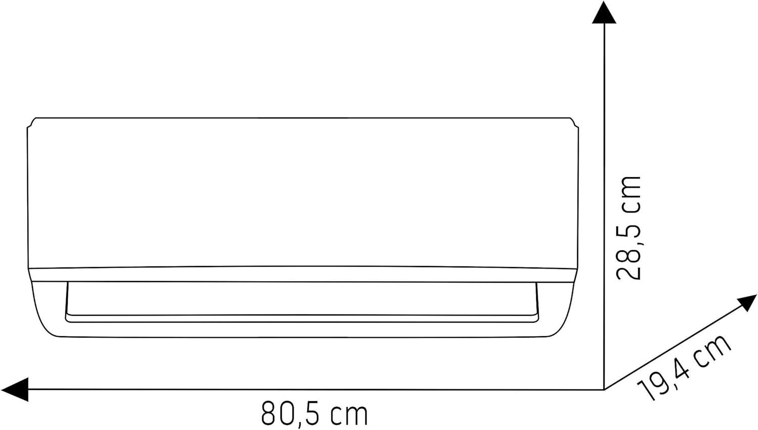 image:imageOlimpia Splendid Climatiseur Fixe Inverter 10000 BTUh avec Pompe Chaleur et WiFi Ready avec Smartphone Aryal S1 E Inverter 10 Classe nergtique A A12
