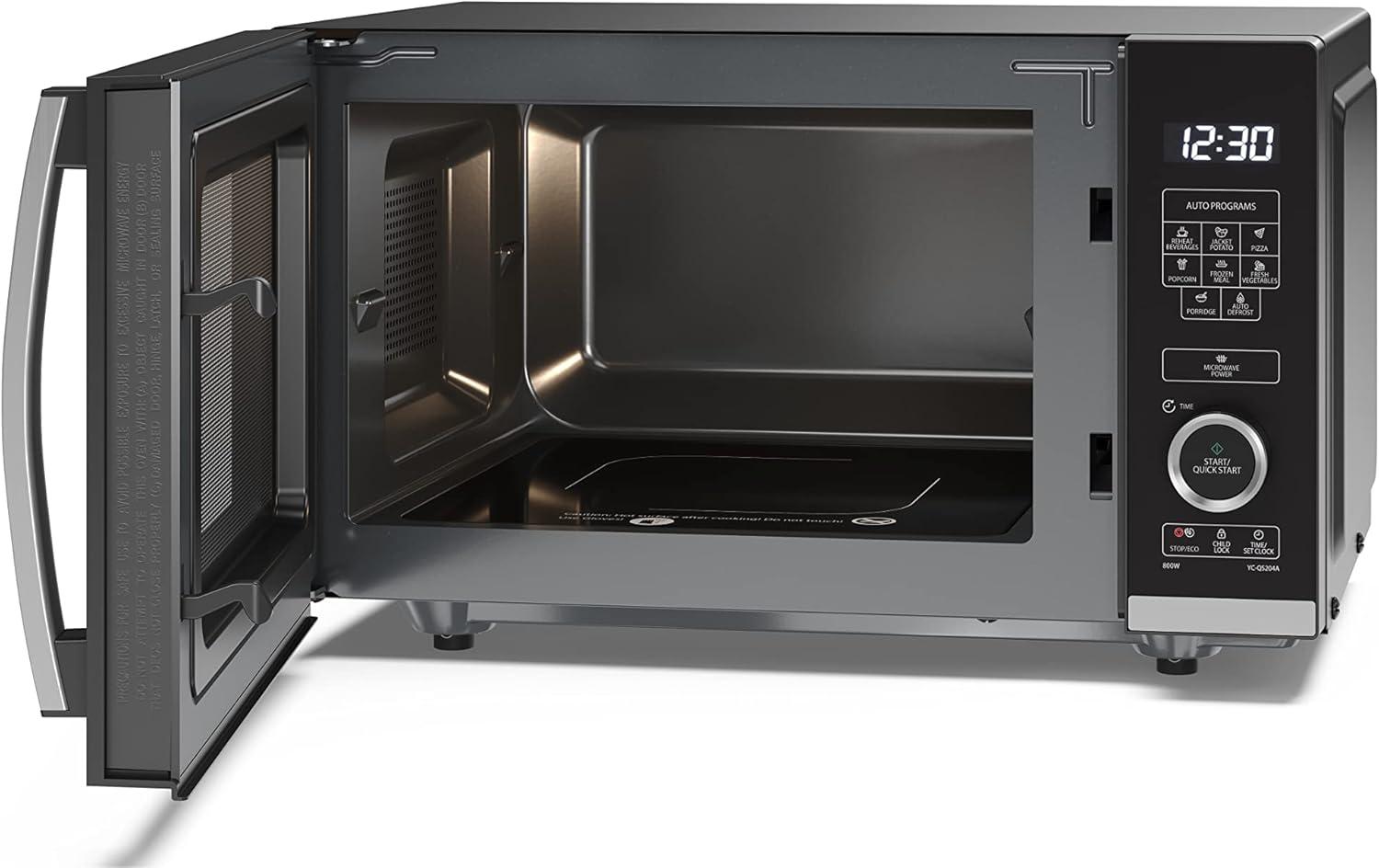 image:imageSharp YCPG254AES four Microondes 25 litres Grill Noir commandes semi numriquesNoir