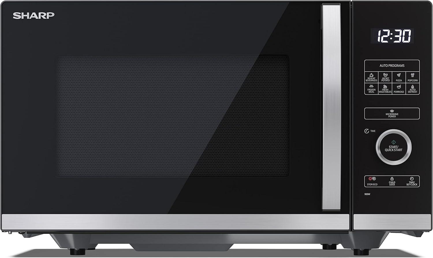image:imageSharp YCPG254AES four Microondes 25 litres Grill Noir commandes semi numriquesNoir