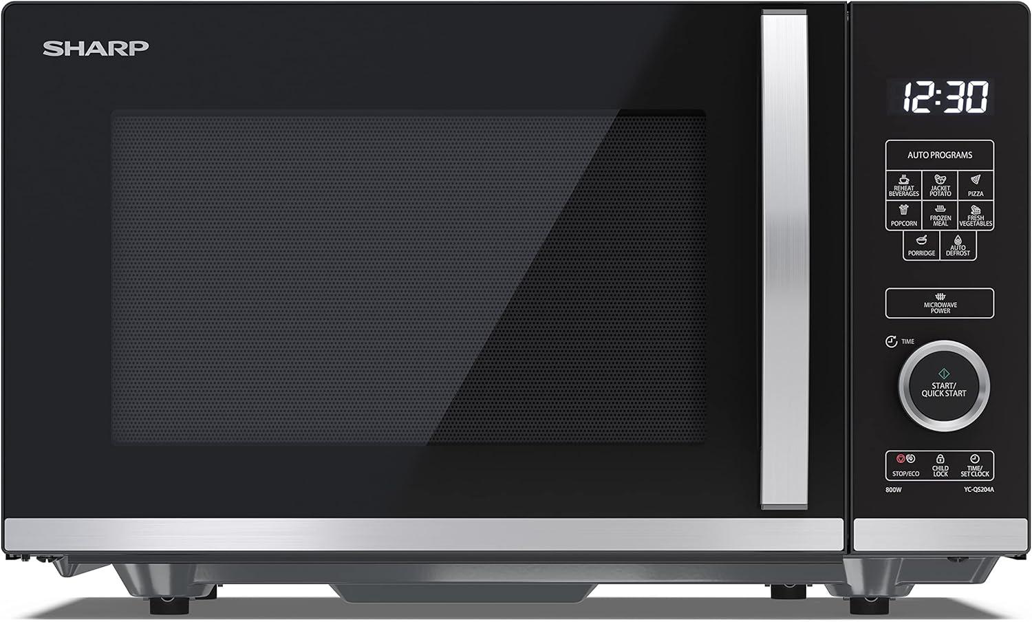 image:imageSharp YCPG254AES four Microondes 25 litres Grill Noir commandes semi numriquesNoir