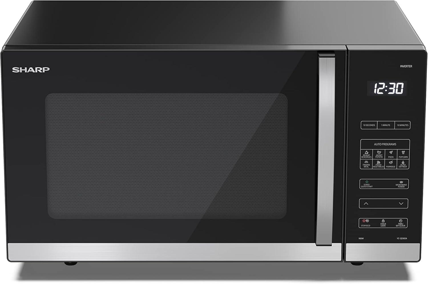 image:imageSharp YCPG254AES four Microondes 25 litres Grill Noir commandes semi numriquesNoir