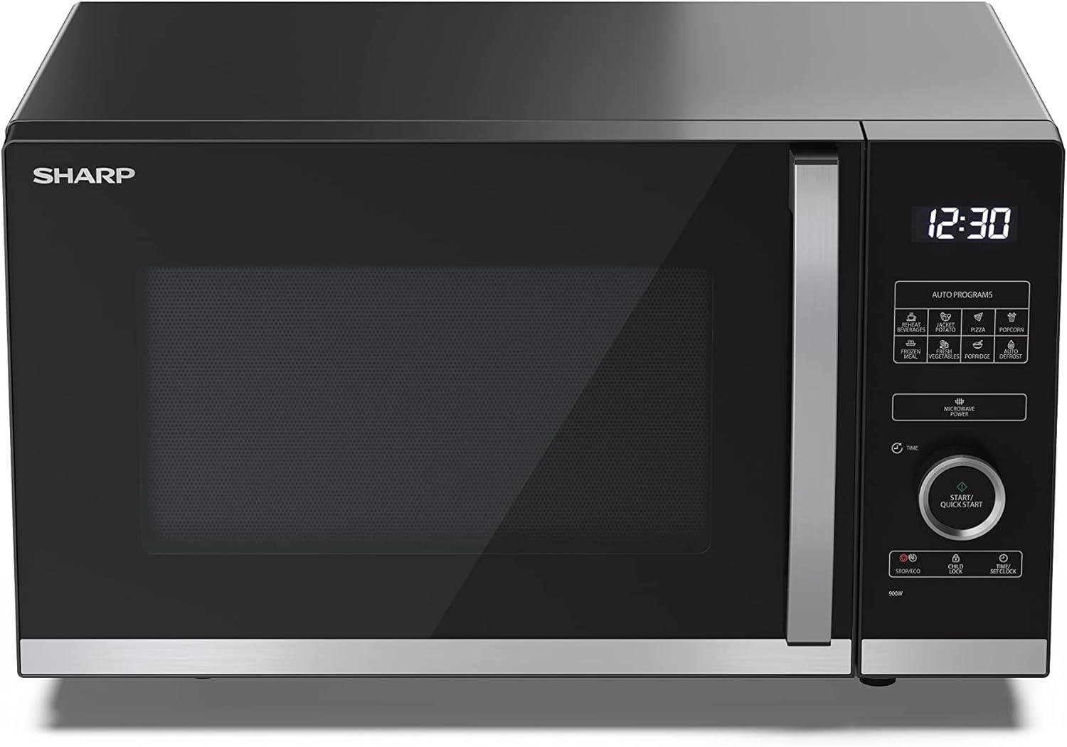 image:imageSharp YCPG254AES four Microondes 25 litres Grill Noir commandes semi numriquesNoir
