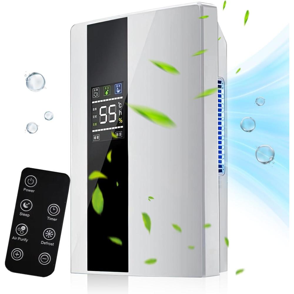 image:image22L DShumidificateur D Air Et Purificateur DAir 2 En 1 Portable Silencieux DShumidificateur Avec TLCommande Cran LED 24h Timer Mode Sommeil ampamp DGivrage ArrT Automatique Pour Maison
