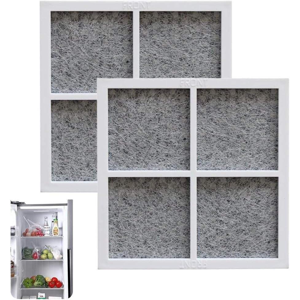 image:imageFiltres  air pour rfrigrateur Lot de 2 filtres  charbon actif pour rfrigrateur et conglateur gris