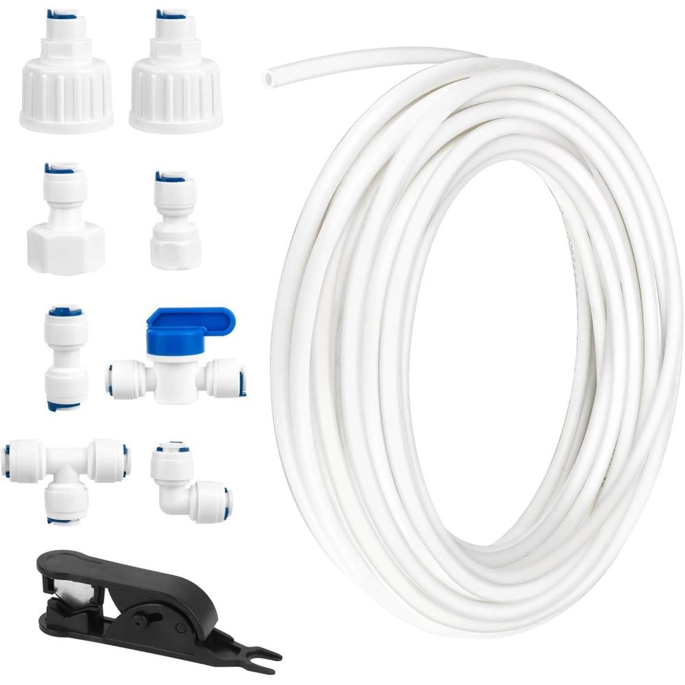 image:imageKit de Raccordement Deau pour Rfrigrateur de 15m Tuyau Dalimentation en Eau Tube de Filtre Pices et Accessoires Matriau POM Tuyau Frigo Alimentation en eau pour RfrigrateursAquarium14quot