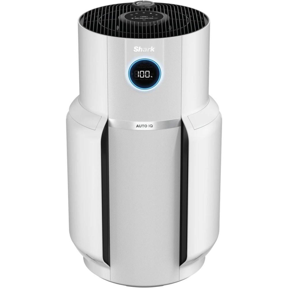 image:imageShark NeverChange purificateur dair compact pro purificateur dair silencieux pices et chambres jusqu 23m HEPA 999 aspire poussire pollen peaux mortes cran LED Gris Colombe HP072EUBlanc