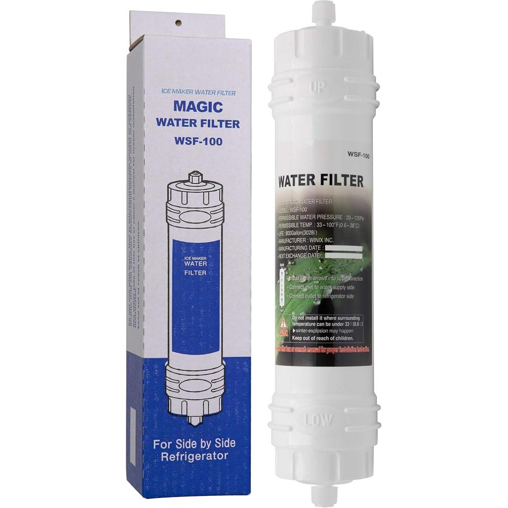 image:imageWSF100 Filtre eau compatible avec Samsung rfrigrateur Cartouche filtrante Externe pour frigo amricain Filtre en Ligne WSF100