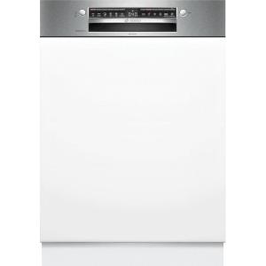 Bosch SMI4HCS07E, Série 4, Lave-vaisselle 60 cm, Encastrable avec Bandeau, Acier brossé