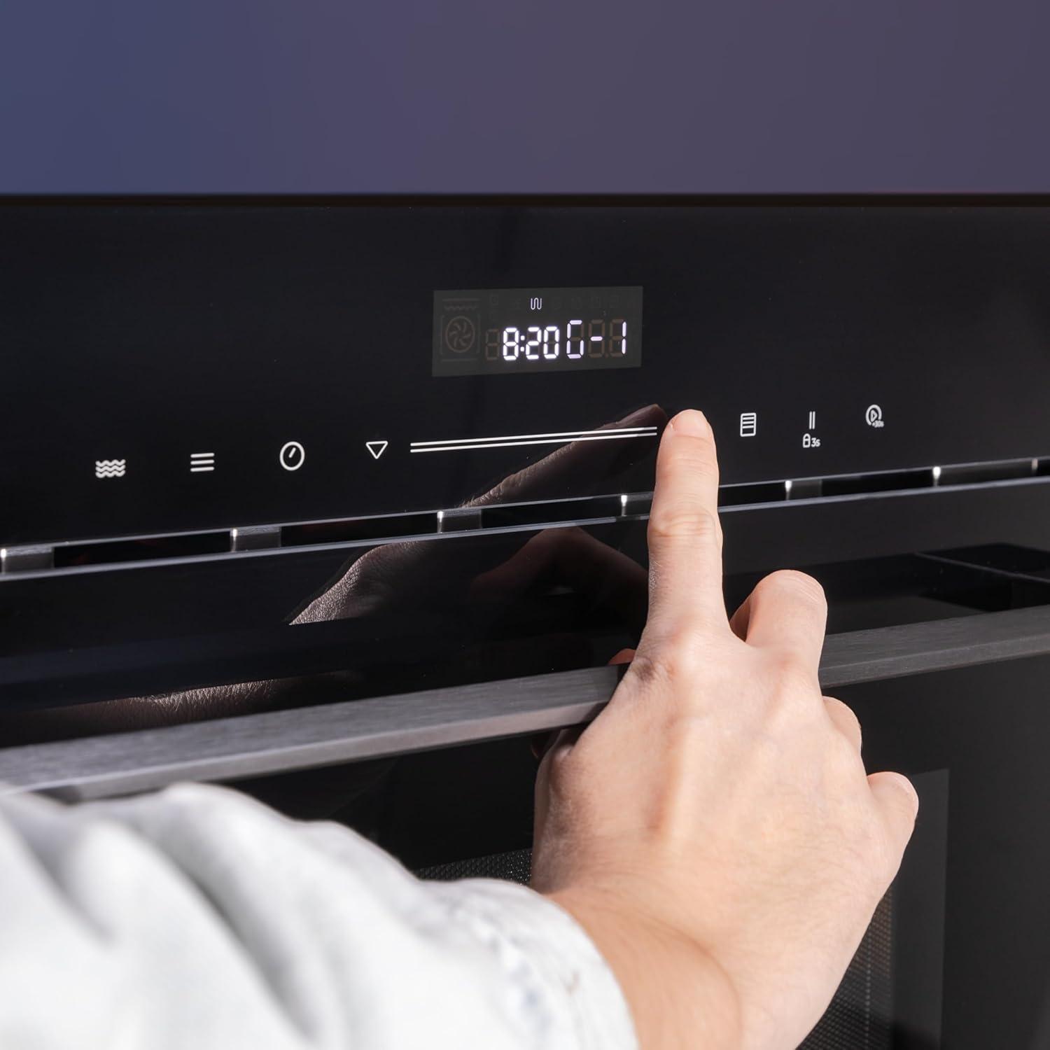 image:imageCecotec Four microondes encastrable 60x50cm Bolero Hexa MWO703800 Line 2300W max 34L fonction microondes convection grill dconglation menu automatique cuisson rapide lectroniqueNoir