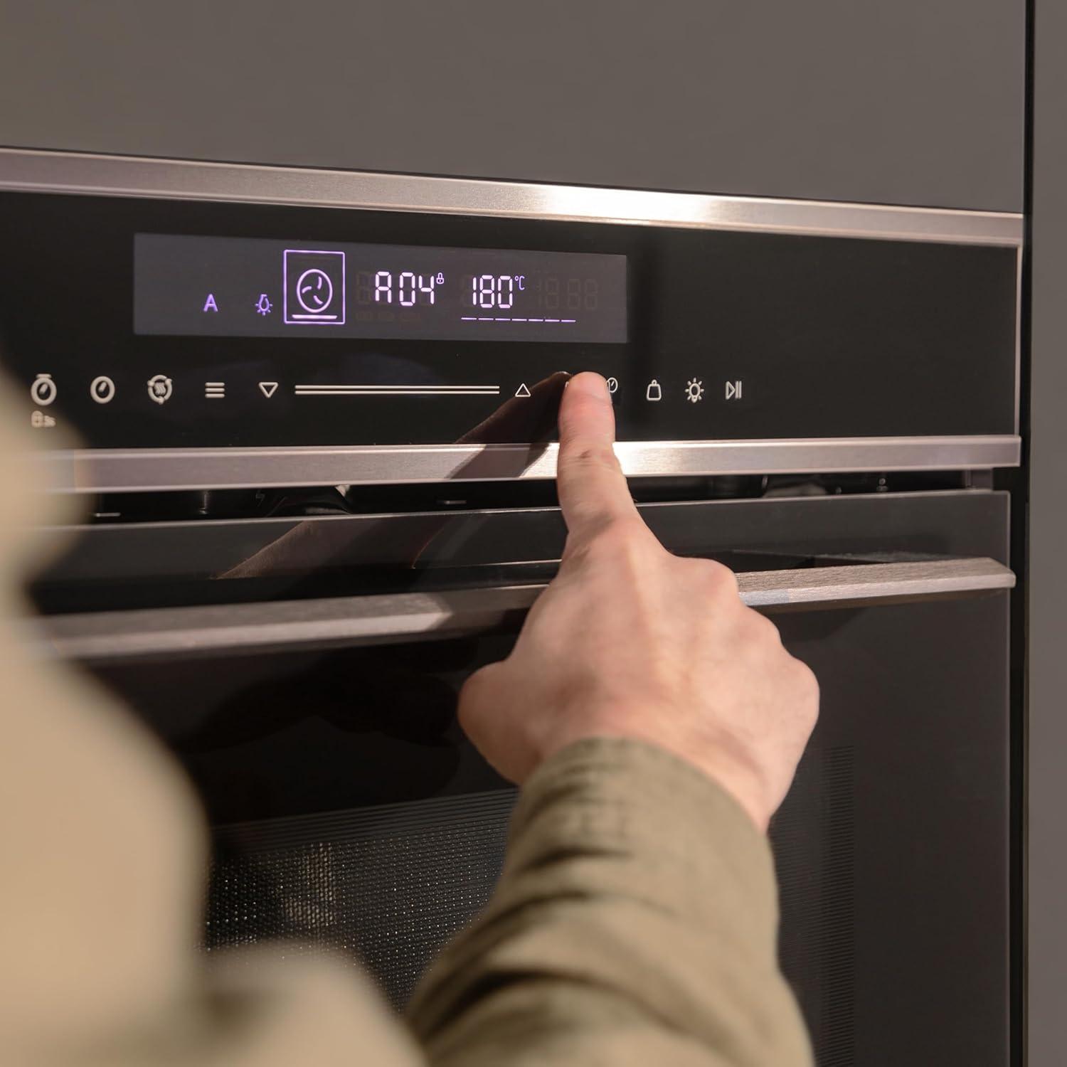 image:imageCecotec Four microondes encastrable 60x50cm Bolero Hexa MWO703800 Line 2300W max 34L fonction microondes convection grill dconglation menu automatique cuisson rapide lectroniqueNoir